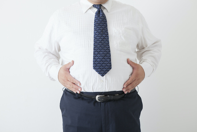 腹囲が大きい男性